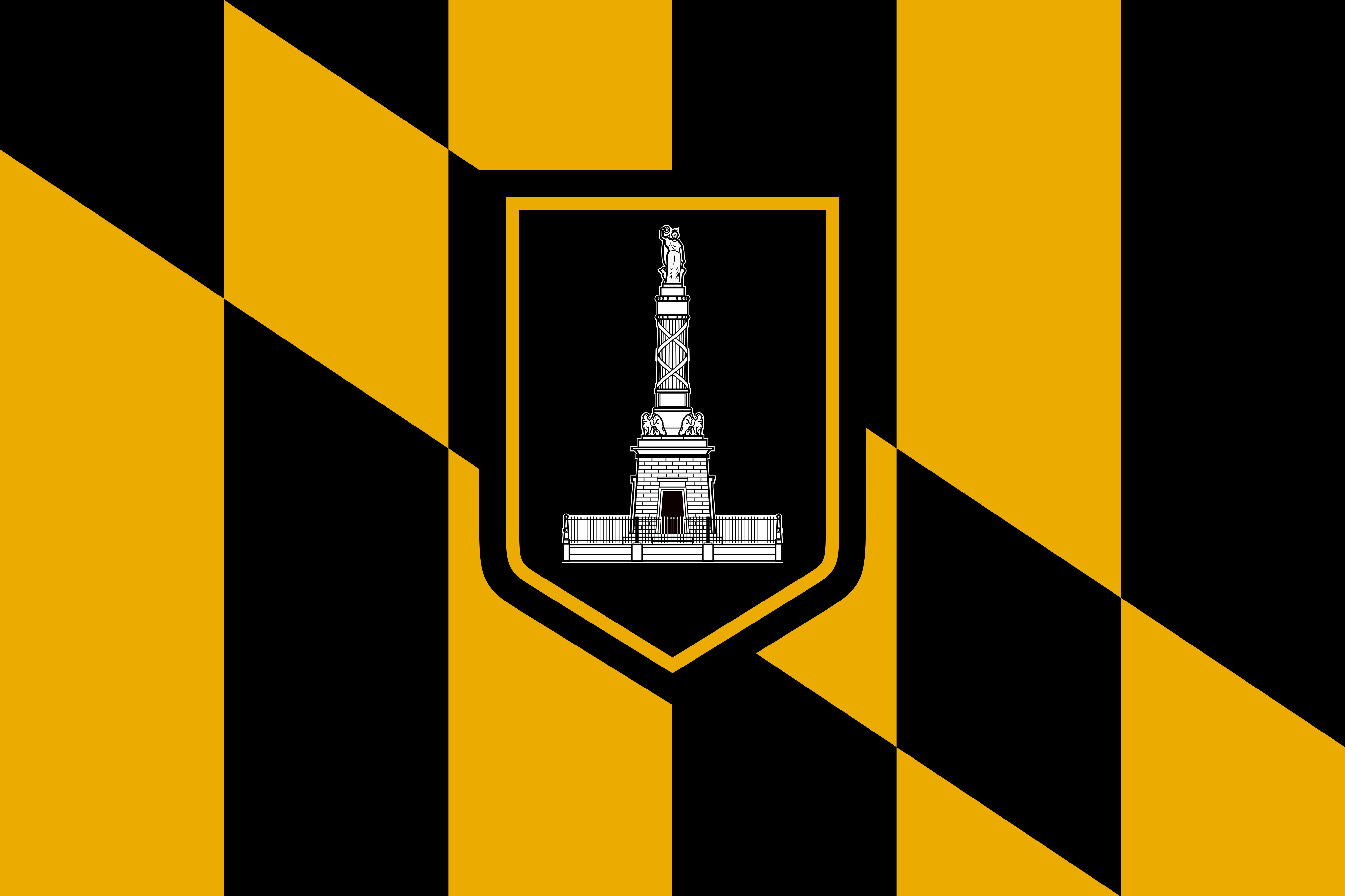 Thumbnail Flag of Baltimore, Maryland (4096px wide) royalty-free image